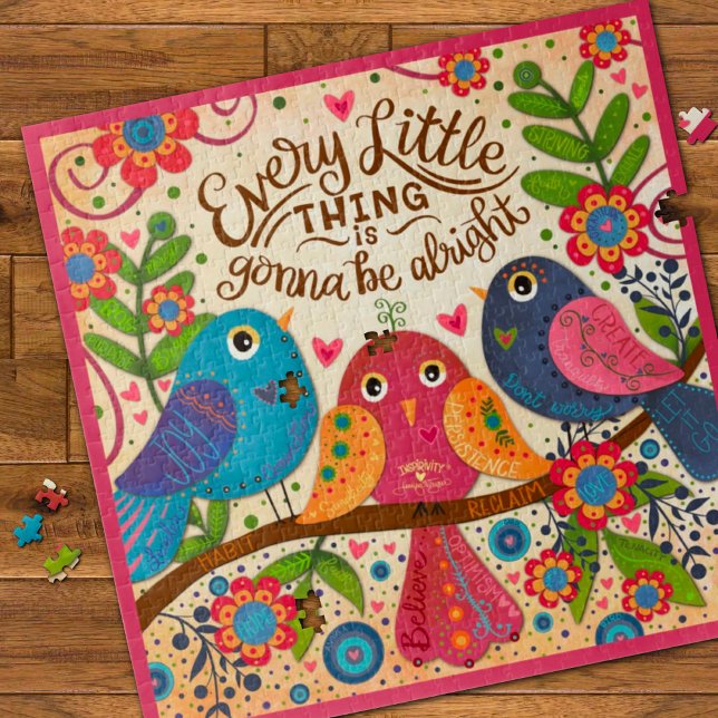 Three Birds Fun Cute Subscriber Collab Jigsaw Puzzle (Creator Uploaded)
