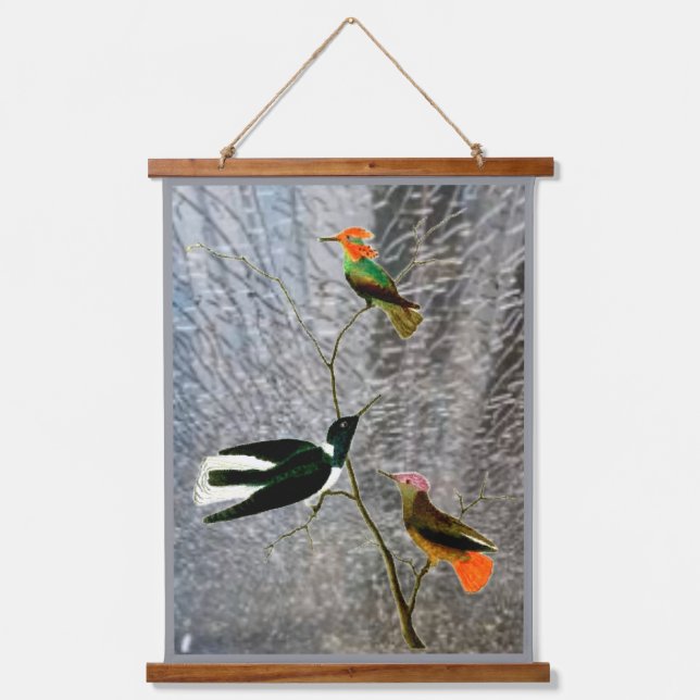 Three Birds Hanging Tapestry (Front)