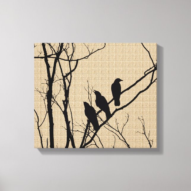 Three Birds on Canvas Print (Front)