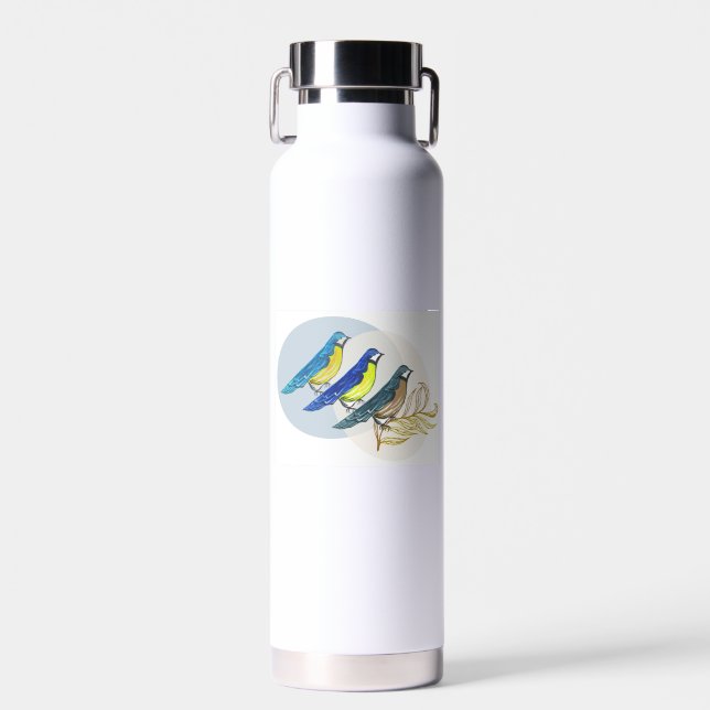 Three Birds Water Bottle (Front)