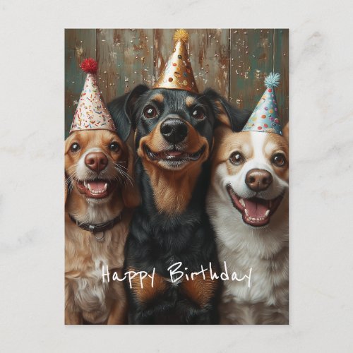 Three Birthday Dogs