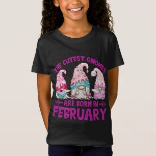 Three Birthday Gnomes For Garden Mom Legend Born I T-Shirt