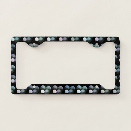 Three Black Lawn Bowls And Jack License Plate Frame