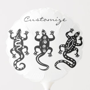 Three Black Lizards Thunder_Cove Southwest Style Balloon