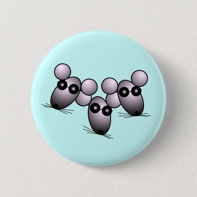 Three Blind Mice Button (Front)