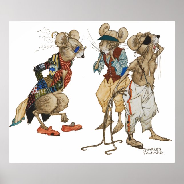 Three Blind Mice by Charles Folk Poster (Front)