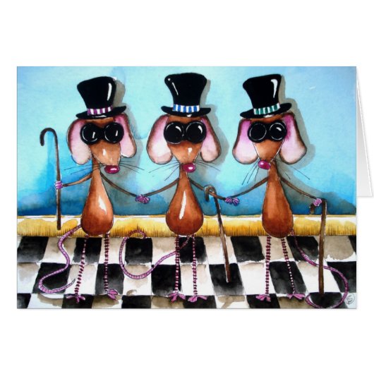 Three Blind Mice Cards (Front Horizontal)