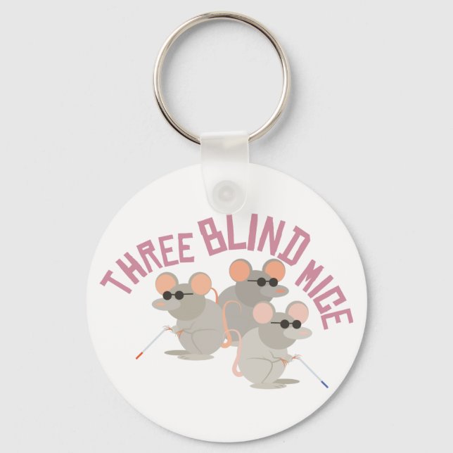Three Blind Mice Keychain (Front)