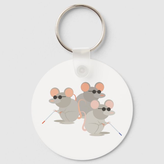 Three Blind Mice Keychain (Front)