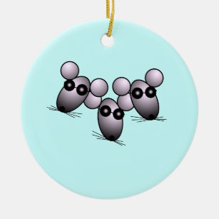 Three Blind Mice Christmas Ornaments | Zazzle