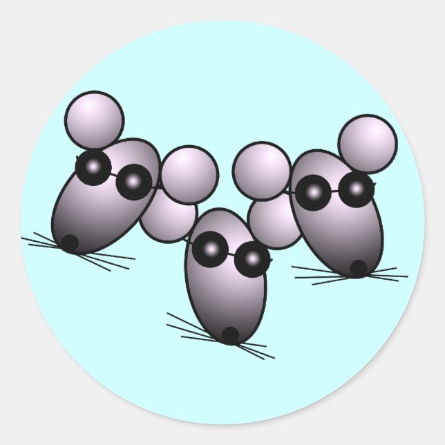 Three Blind Mice Sticker (Front)