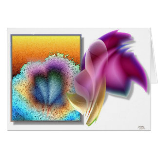 Three Blooms. (card) Cards