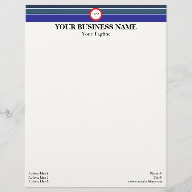 Three Blue Lines Letterhead (Front)