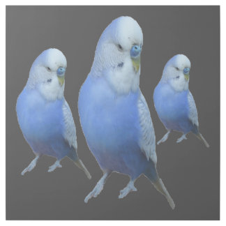 three blue wavy gallery wrap