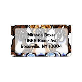 Three Boxers Studio Glass Label