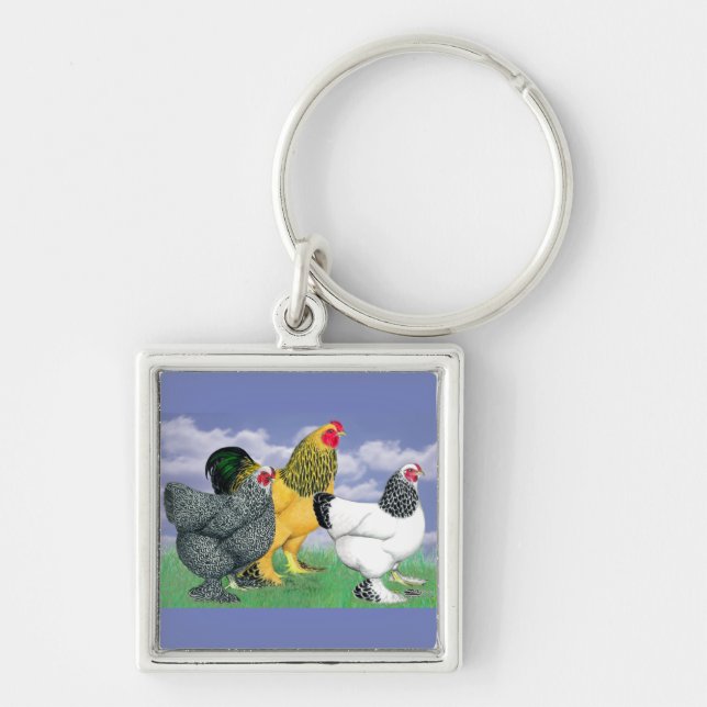 Three Brahmas Keychain (Front)