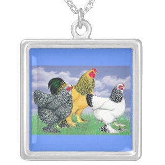 Three Brahmas Silver Plated Necklace