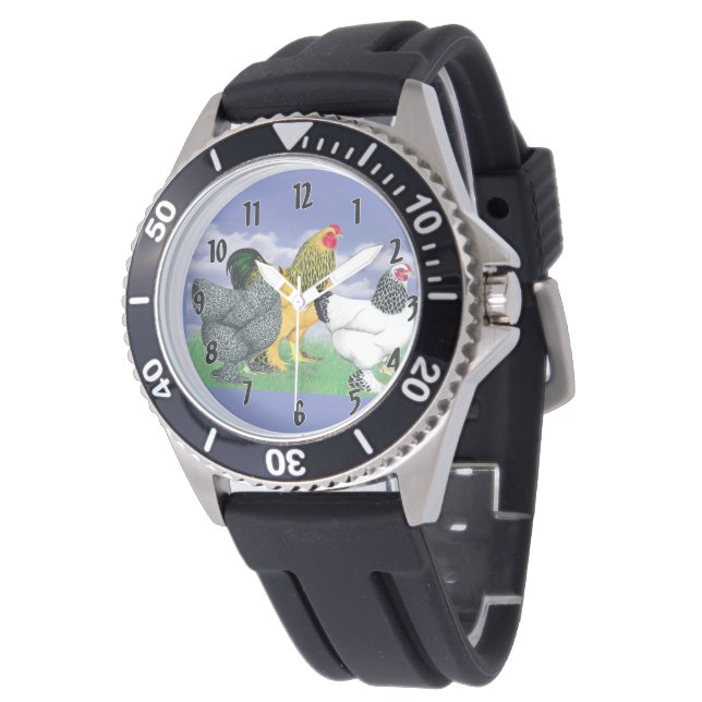 Three Brahmas Watch (Angled)