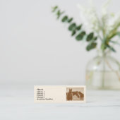 "Three Brown Horses" Customized Profile card (Standing Front)