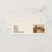 "Three Brown Horses" Customized Profile card (Front/Back)