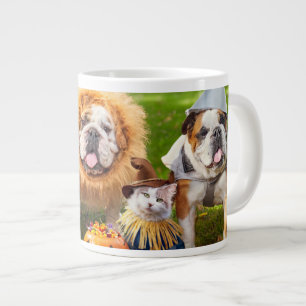 Three Bulldogs in Costumes Giant Coffee Mug