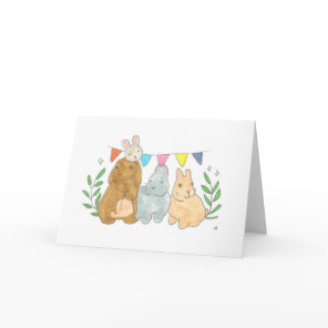 Three Bunnies Card