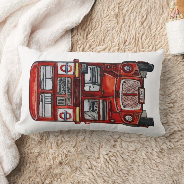 Three Buses Lumbar Pillow (Blanket)