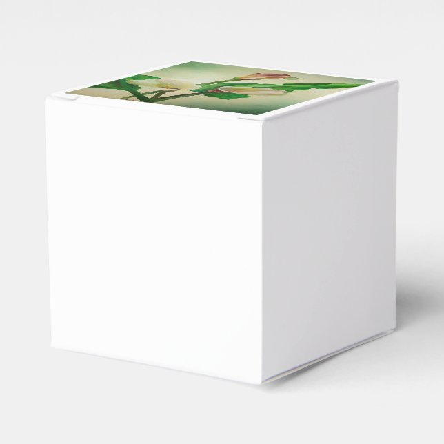 Three Calla Lilies Stunning Botanical Acrylic  Favor Boxes (Front Side)