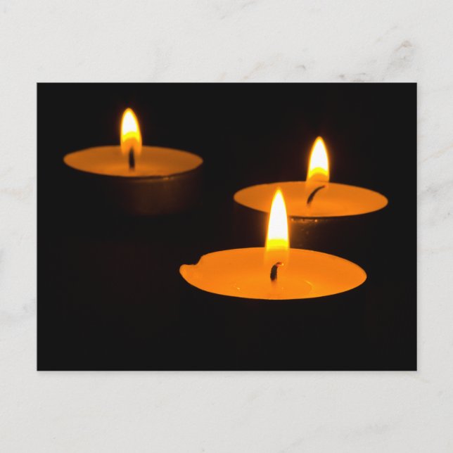 "Three candles" postcards (Front)