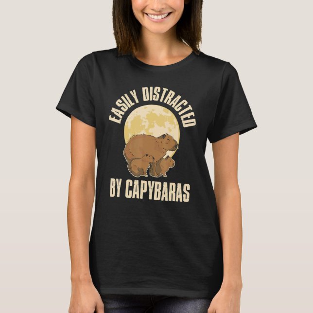 Three Capybara Moon T-Shirt (Front)