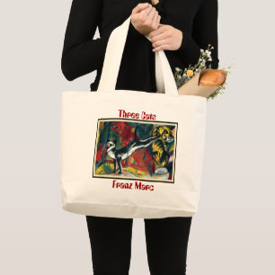 Three Cats by Franz Marc - Canvas Tote Bag
