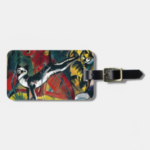 Three Cats by Franz Marc - Personalized Luggage Tag