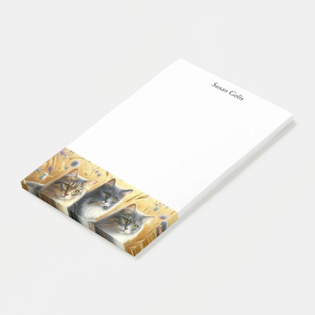 Three Cats Cat Lover Notes (Angled)