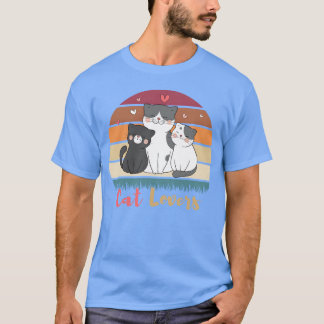 Three Cats Cat Lovers T-Shirt