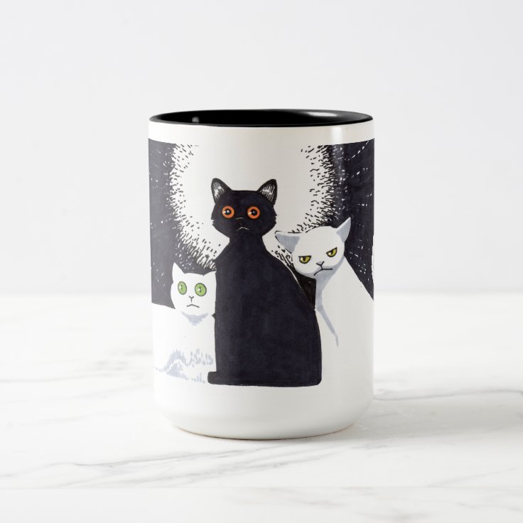 Three Cats Coffee Cup | Zazzle