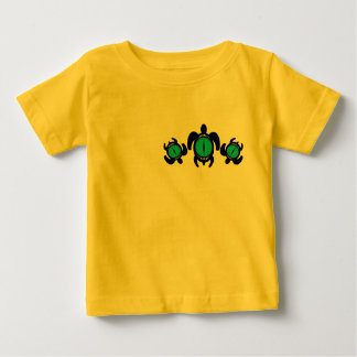 Three Cat's Eye Turtles 2-Sided Baby T-Shirt
