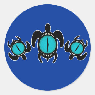 Three Cat's Eye Turtles Stickers