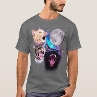 Three Cats Howl at the Moon T-Shirt