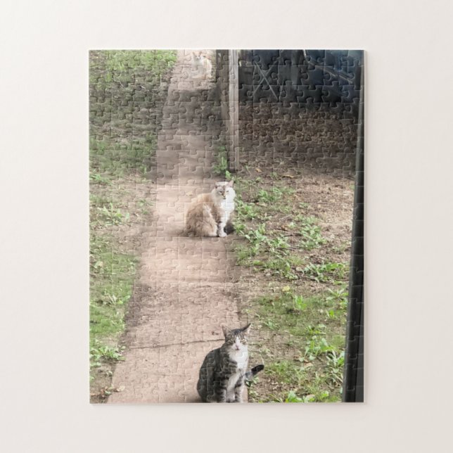 Three Cats Jigsaw Puzzle (Vertical)