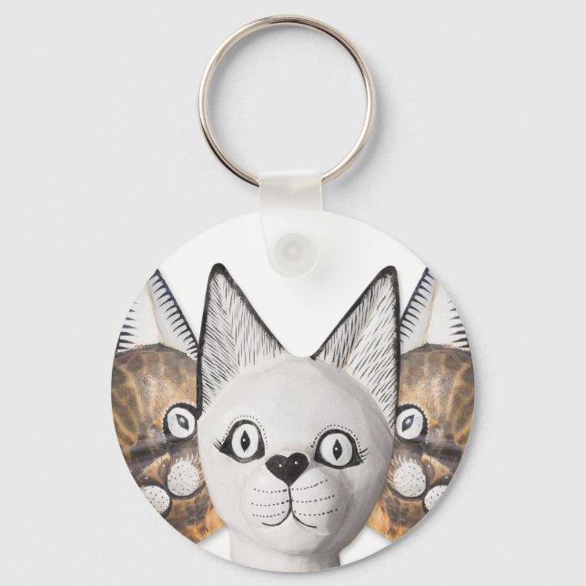 Three cats keychain (Front)