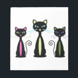 Three Cats Notepad<br><div class="desc">Cat lovers can show their friends how much they mean to each other.</div>