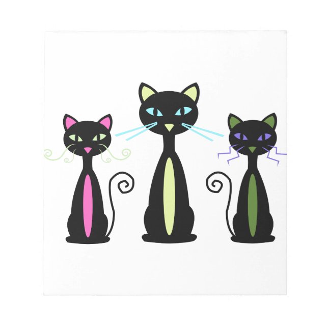 Three Cats Notepad (Front)