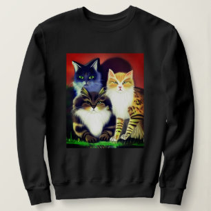 Three Cats with an Attitude Sweatshirt
