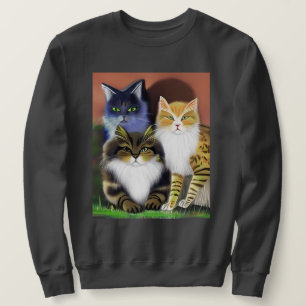 Three Cats with an Attitude  Sweatshirt