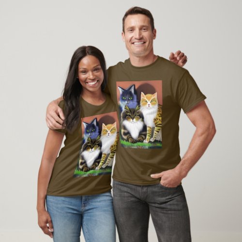 Three Cats with an Attitude  T_Shirt