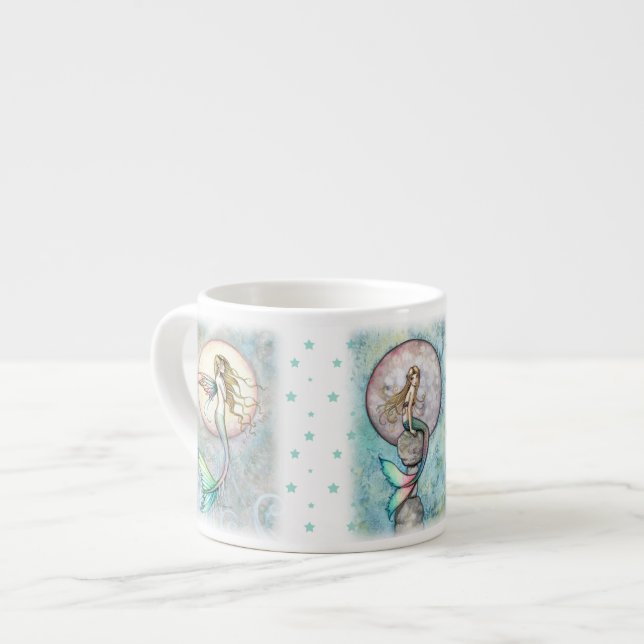Three Celestial Mermaids Cappucino Cup (Front Left)