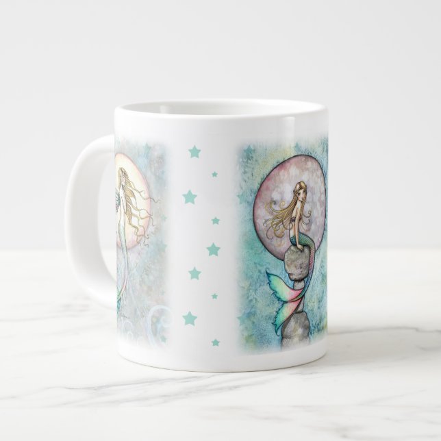 Three Celestial Mermaids Jumbo Mug (Front Left)