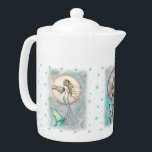 Three Celestial Mermaids Teapot<br><div class="desc">© Molly Harrison,  www.mollyharrisonart.com Please see my matching mugs and other goodies!</div>
