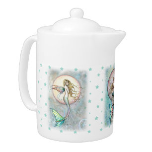 Three Celestial Mermaids Teapot