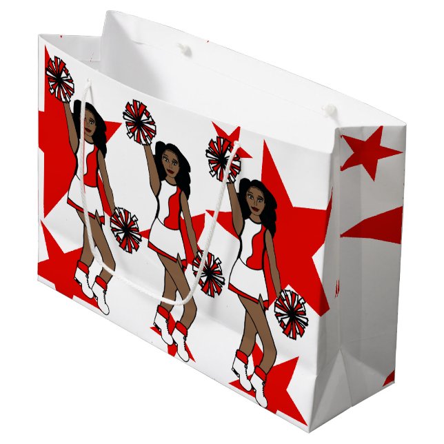 Three Cheers Custom Gift Bag Red #1 (Front Angled)